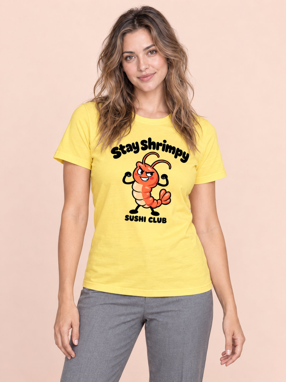 Stay shrimpy tee