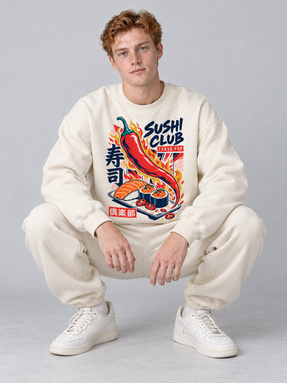Tokyo Pop Chili oversize sweatshirt