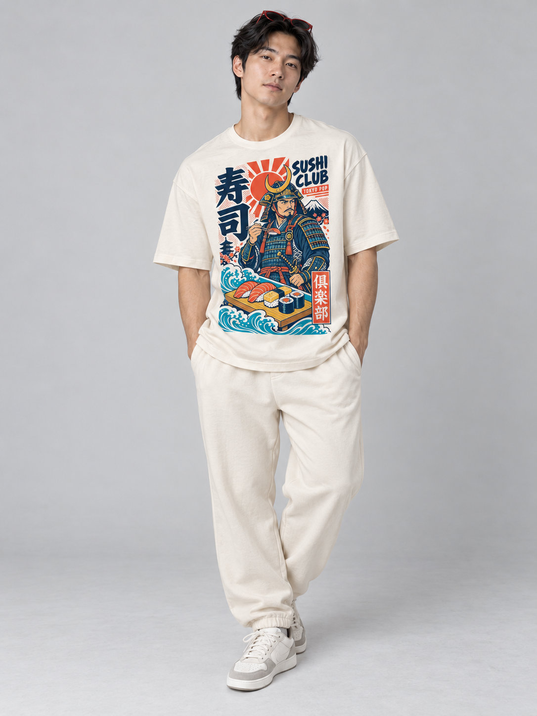 Tokyo Pop Samurai oversize tee
