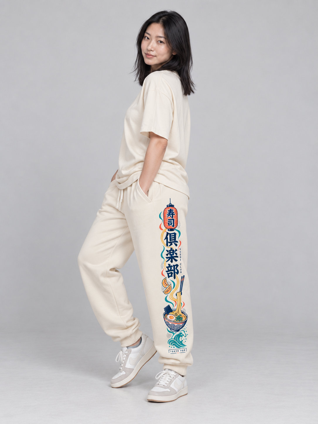 Tokyo Pop Ramen oversize byxor